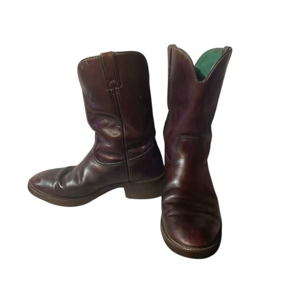 Vintage Northlake Mid Calf Pull On Brown Western Mens Boots Size 9 Oil Resistant - Picture 4 of 10